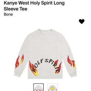 Kanye West- Coachella Sunday Service Long Sleeve Tee, Men’s - Bone